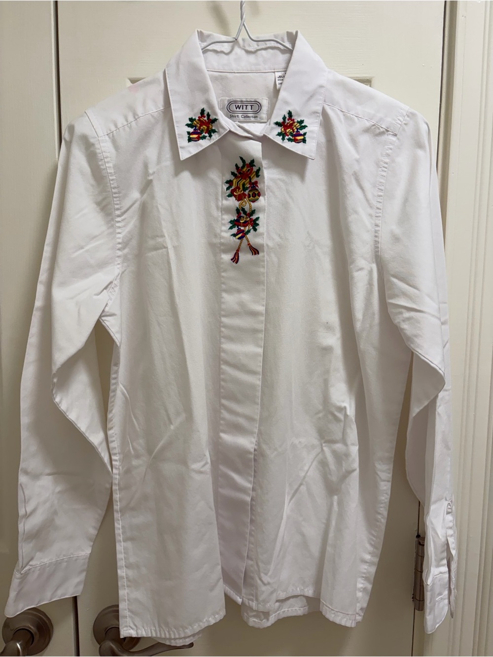 Witt White Embroidered Collar Blouse